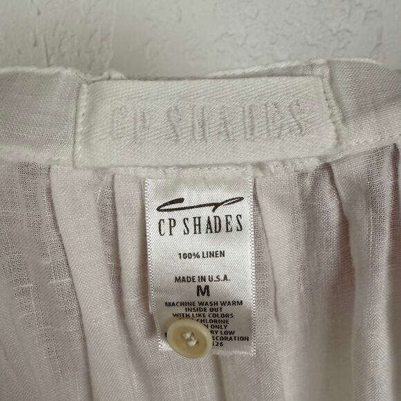 CP Shades White Linen Midi Skirt Size Medium - Picture 5 of 6